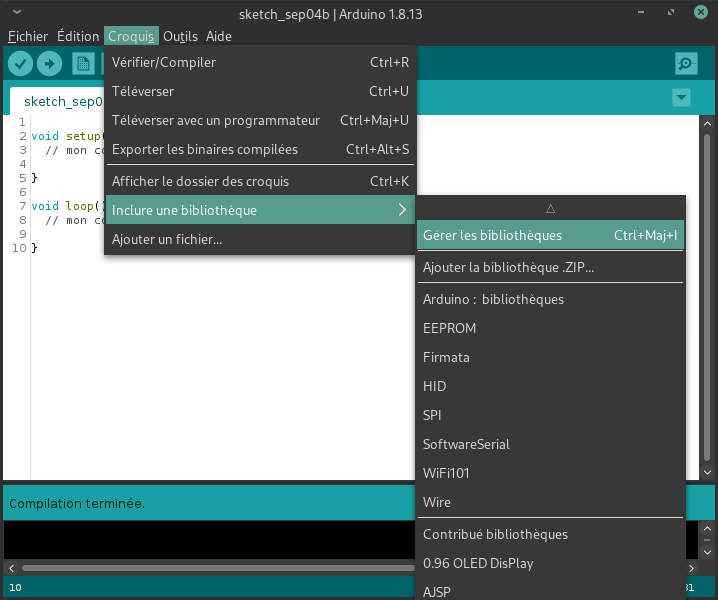 Importez des biblioth ques de programme dans l interface Arduino Capture d cran du 2020-09-04 10-58-27.png