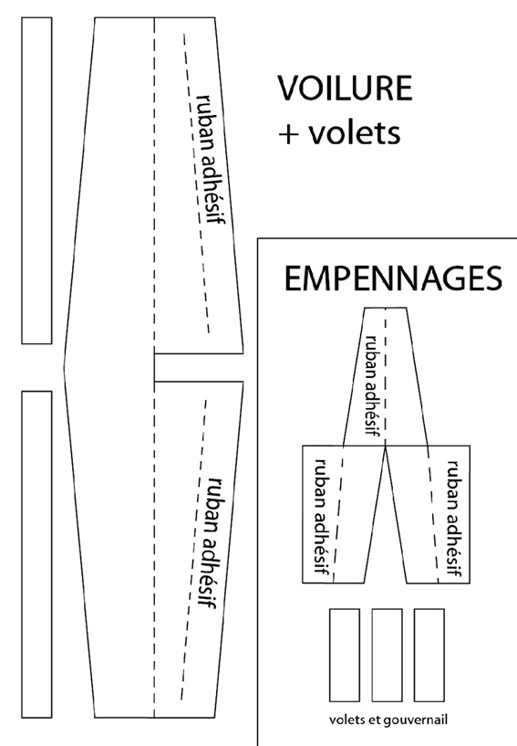 Fabriquer un planeur Planeur variante miniplaneur papier.JPG