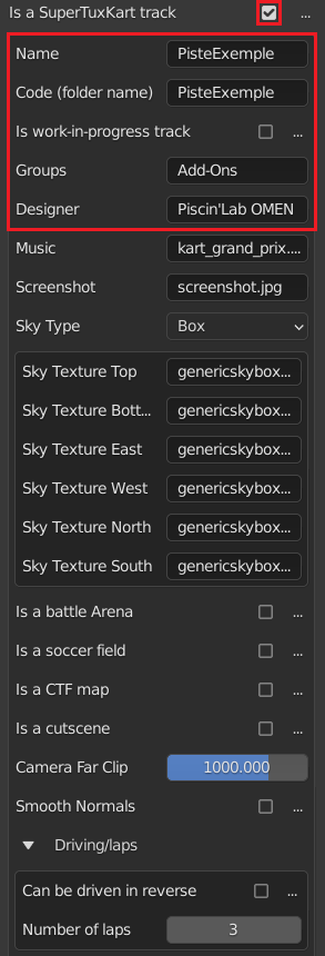 Tutoriel de course SuperTuxKart depuis minetest DetailsParametreFinaux.png