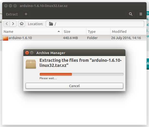 Installer l environnement Arduino sur votre syst me Linux Extract.jpg