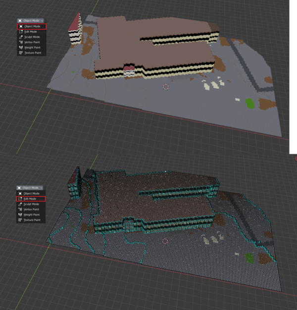 Tutoriel de course SuperTuxKart depuis minetest ModesVues.png
